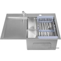 Saniteco 6550-R (с сифоном, дозатором и коландером) Image #2