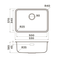 Omoikiri Omi 53-U/I-LG Ultra Mini (светлое золото) Image #2