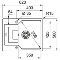 Franke Urban UBG 611-62 (оникс) Image #2