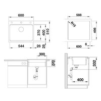 Blanco Etagon 6 Silgranit антрацит клапан автомат (524529) Image #2