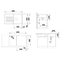 Blanco Zia 5 S Silgranit вулканический серый клапан автомат (527386) Image #2