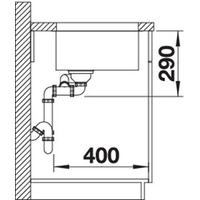 Blanco Andano 500/180-U (левая, без клапана-автомата) Image #4