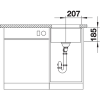 Blanco Subline 375-U (глянцевая магнолия) Image #4