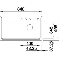 Blanco Zenar 45 S-F (левая, антрацит) Image #3