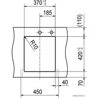 Franke Kubus 2 KNG 110-37 125.0528.628 (оникс) Image #5