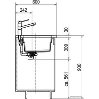 Franke Kubus 2 KNG 110-37 125.0528.628 (оникс) Image #4