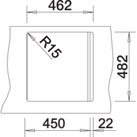 Blanco Tipo 45 525320 (нержавеющая сталь матовая) Image #6