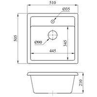 БелЭворс Rio + смеситель W4998-4 + дозатор L405-1 (серый/сатин) Image #12