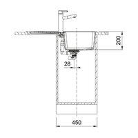 Franke Centro CNG 611/211-78 Fragranite 114.0639.684 (черный матовый) Image #3