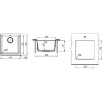 Aquasanita Fast SQF 101 + cмеситель Akvaduo 2663 L (черный металлик 601) Image #4