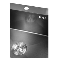 Saniteco 6045 Nano + Spike F9S07011 (сатин, с сифоном, дозатором и коландером) Image #6