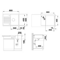 Blanco Zia 45 S Compact Silgranit деликатный белый клапан автомат (527196) Image #2