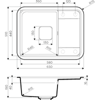 Omoikiri Tasogare 65-DC (темный шоколад) Image #2