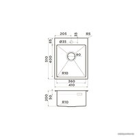 Omoikiri Akisame 41 GB (графит) Image #2