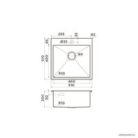 Omoikiri Akisame 51 GB (графит) Image #2