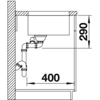 Blanco Andano 500/180-U (без клапана-автомата, левая) [520828] Image #3