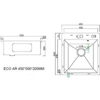 ARFEKA ECO AR 450*500 BLACK PVD NANO DECOR Image #8