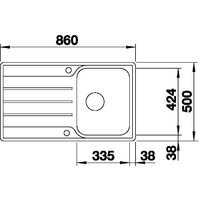 Blanco Lemis 45 S-IF 523031 (нержавеющая сталь) Image #3