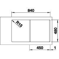 Blanco Lemis 45 S-IF 523031 (нержавеющая сталь) Image #4