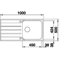 Blanco Lemis XL 6 S-IF 523035 (серебристый) Image #3