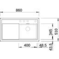 Blanco Zenar 45 S 527361 (правая, вулканический серый) Image #3