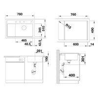 Blanco Zenar XL 6 S Compact Silgranit деликатный белый (527185) Image #2