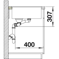 Blanco Axia III 6 S-F (разделочная доска из ясеня, антрацит) Image #4