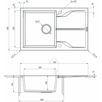 Deante Andante Flush ZQN G11F (графитовый металлик) Image #2