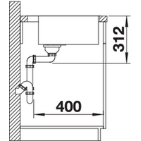 Blanco Subline 500-IF/A SteelFrame (белый) 524112 Image #4