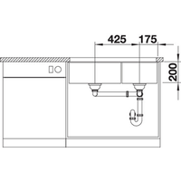 Blanco Subline 480/320-U (антрацит) 523584 Image #4