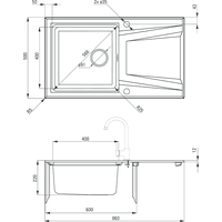 Deante Prime ZSR T113 (антрацит) Image #2