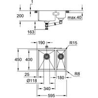 Grohe K700U 60-S 59.5/45 1.5 lh 31577SD1 (левая) Image #3