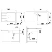 Blanco Lemis XL 6 S-IF Compact нержавеющая сталь матовая (525111) Image #2
