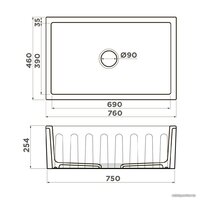 Omoikiri Mikura 76 WH-Glossy (белый глянцевый) Image #2