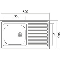 Mixline 310337 (левая, матовая, 0.4 мм) Image #2