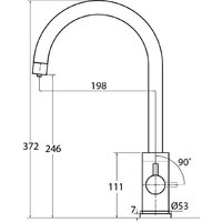 Aquasanita Rock SQR 101 + cмеситель Sabiaduo 2963 (черный металлик 601) Image #5