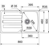 Franke Antea AZG 611-86 114.0676.244 (оникс) Image #2