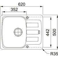 Franke Antea AZG 611-62 114.0693.553 (матовый черный) Image #2