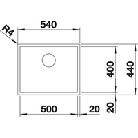 Blanco Zerox 500-U Durinox (без клапана-автомата) Image #2