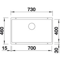 Blanco Subline 700-U (антрацит) Image #2