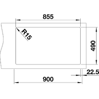 Blanco Andano 400/400-IF/A 525249 (с клапаном-автоматом, сатин) Image #4