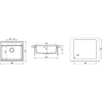 Aquasanita Rock SQR 101 + cмеситель Sabia 5523 (черный металлик 601) Image #4