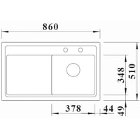 Blanco Zenar 45 S 524153 (правая, жасмин) Image #4