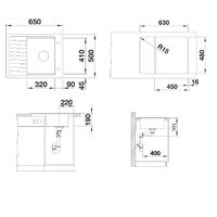 Blanco Elon 45 S Silgranit антрацит (524824) Image #3