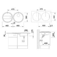 Blanco Rondo Set нержавеющая сталь матовая (513310) Image #2