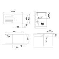 Blanco Zia XL 6 S Silgranit вулканический серый клапан автомат (527399) Image #2