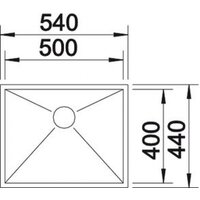 Blanco Zerox 500-IF нержавеющая сталь матовая Durinox (523098) Image #2