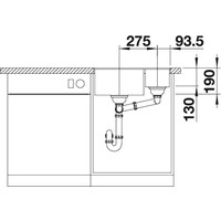 Blanco Subline 340/160-F (алюметаллик) Image #4