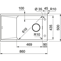 Franke FX FXG 611-86 (миндаль) Image #2