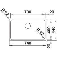 Blanco Solis 700-U 526125 (полированная) Image #2